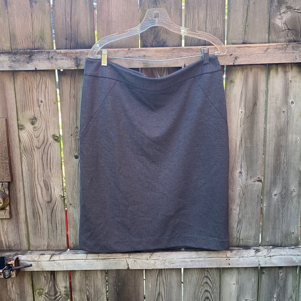 Adrienne Vitadini gray skirt sz. L
